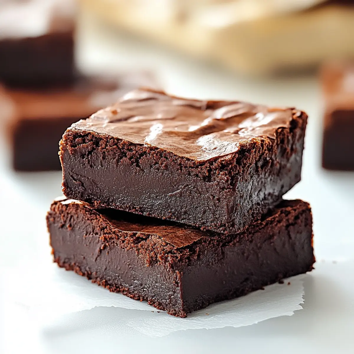 2 Ingredient Healthier Brownies