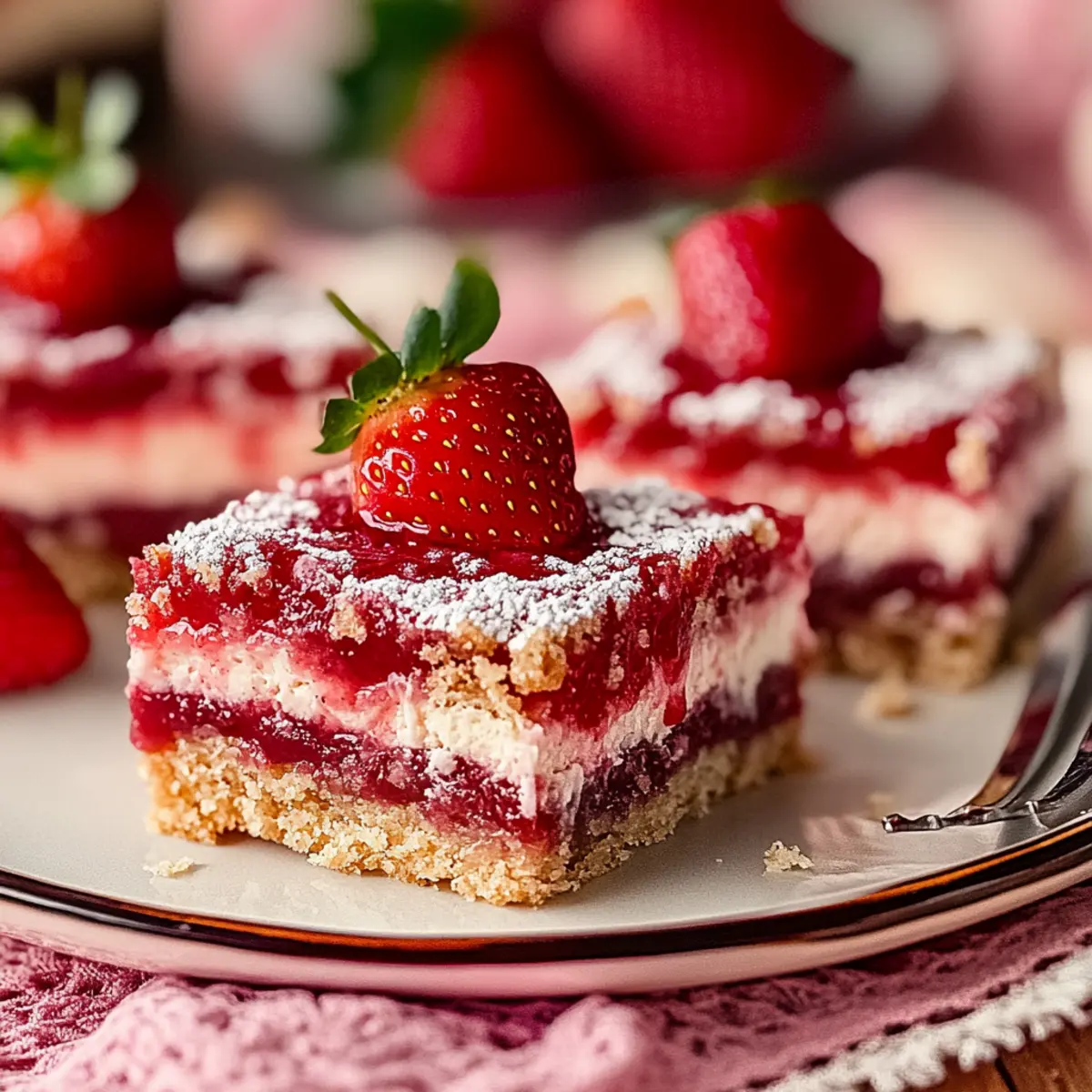 Strawberry Cheesecake Bars