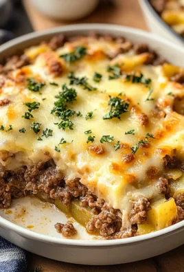 Cheesy Ground Beef and Potato Casserole