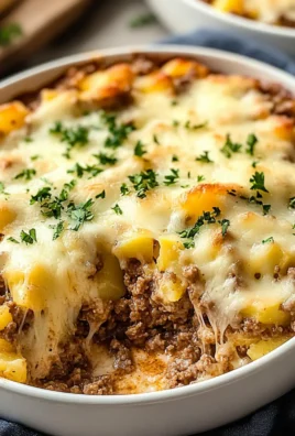 Cheesy Ground Beef and Potato Casserole