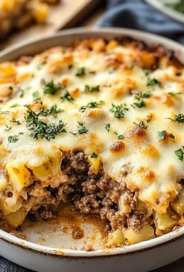Cheesy Ground Beef and Potato Casserole