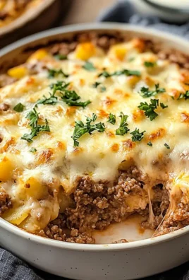 Cheesy Ground Beef and Potato Casserole