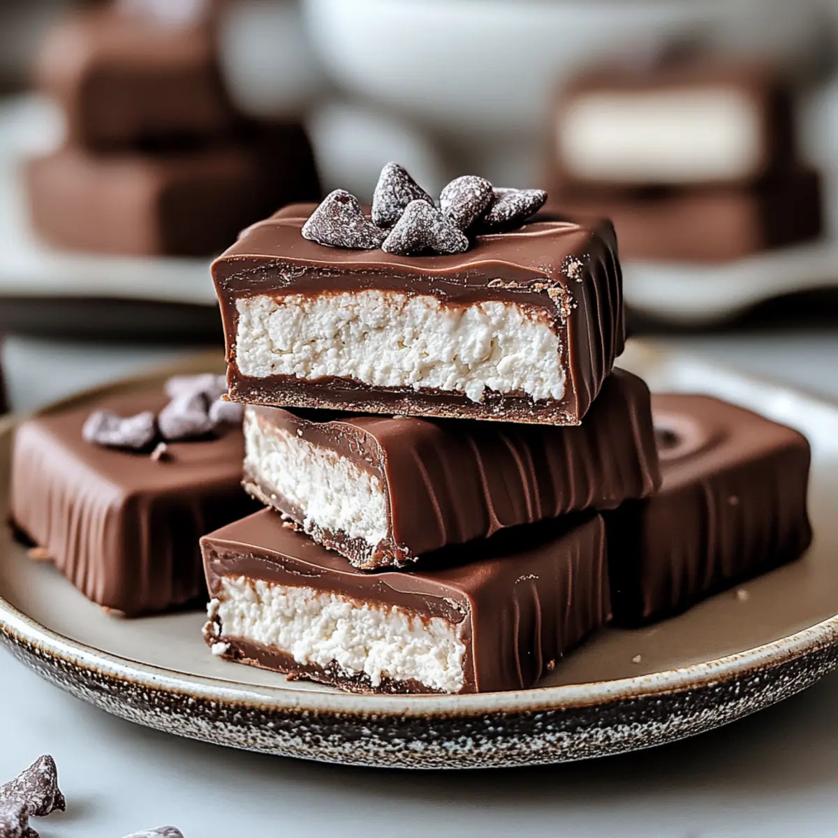 2 Ingredient Healthier Cottage Cheese Candy Bars
