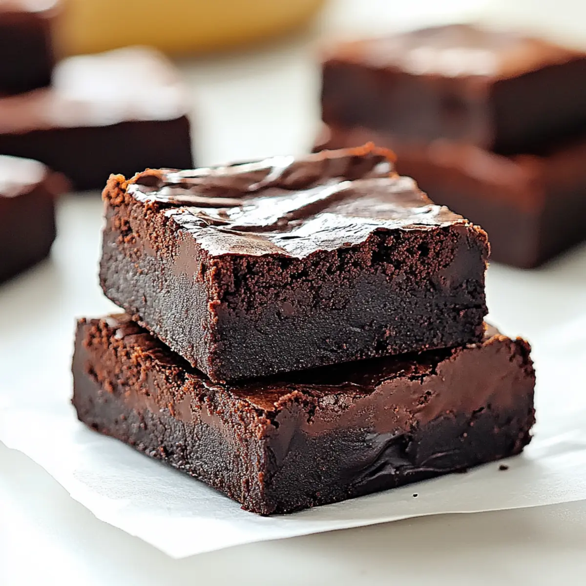 2 Ingredient Healthier Brownies