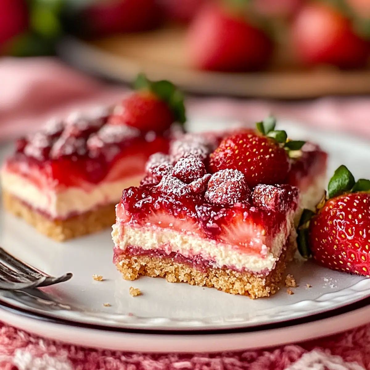 Strawberry Cheesecake Bars