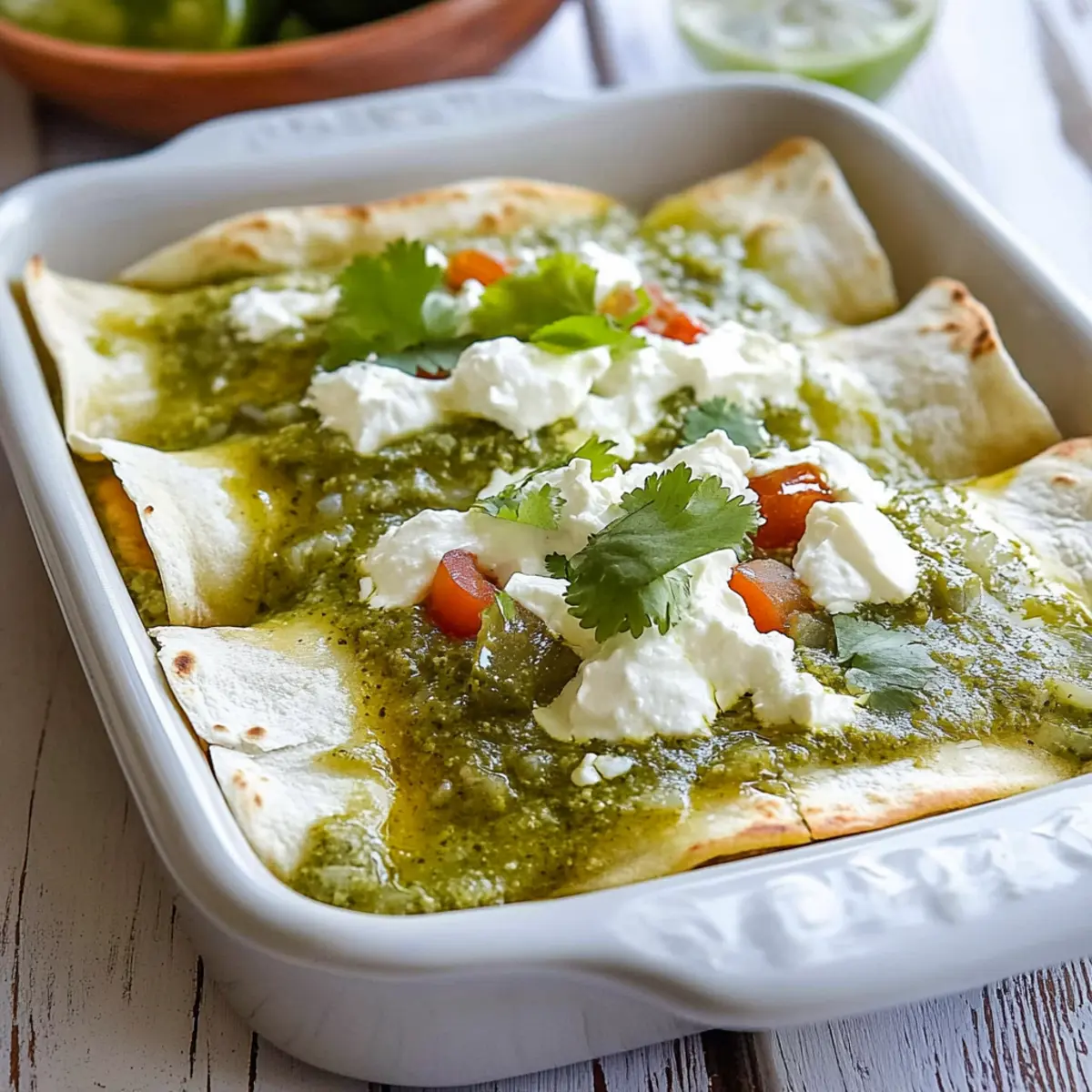 Enchiladas Verdes