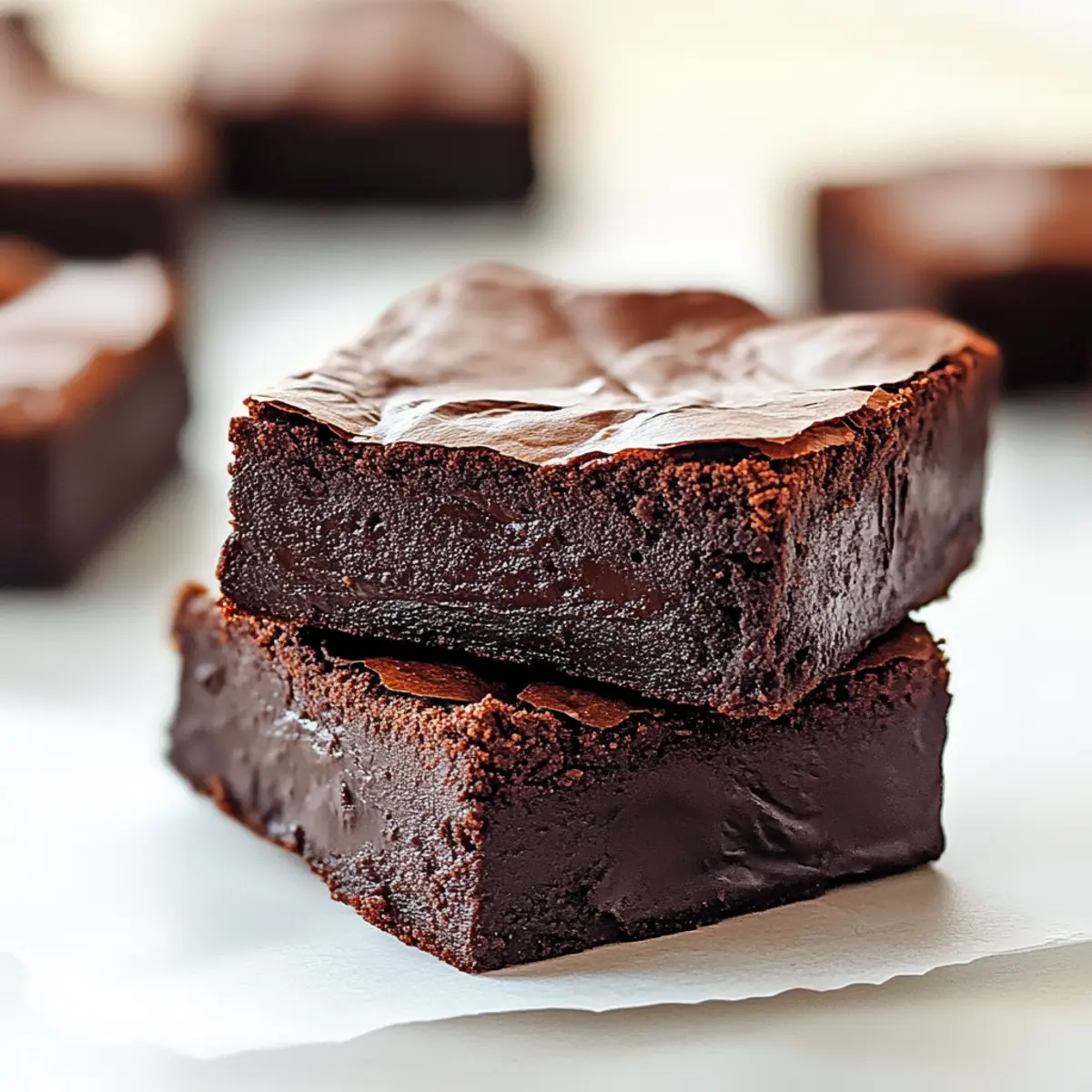 2 Ingredient Healthier Brownies
