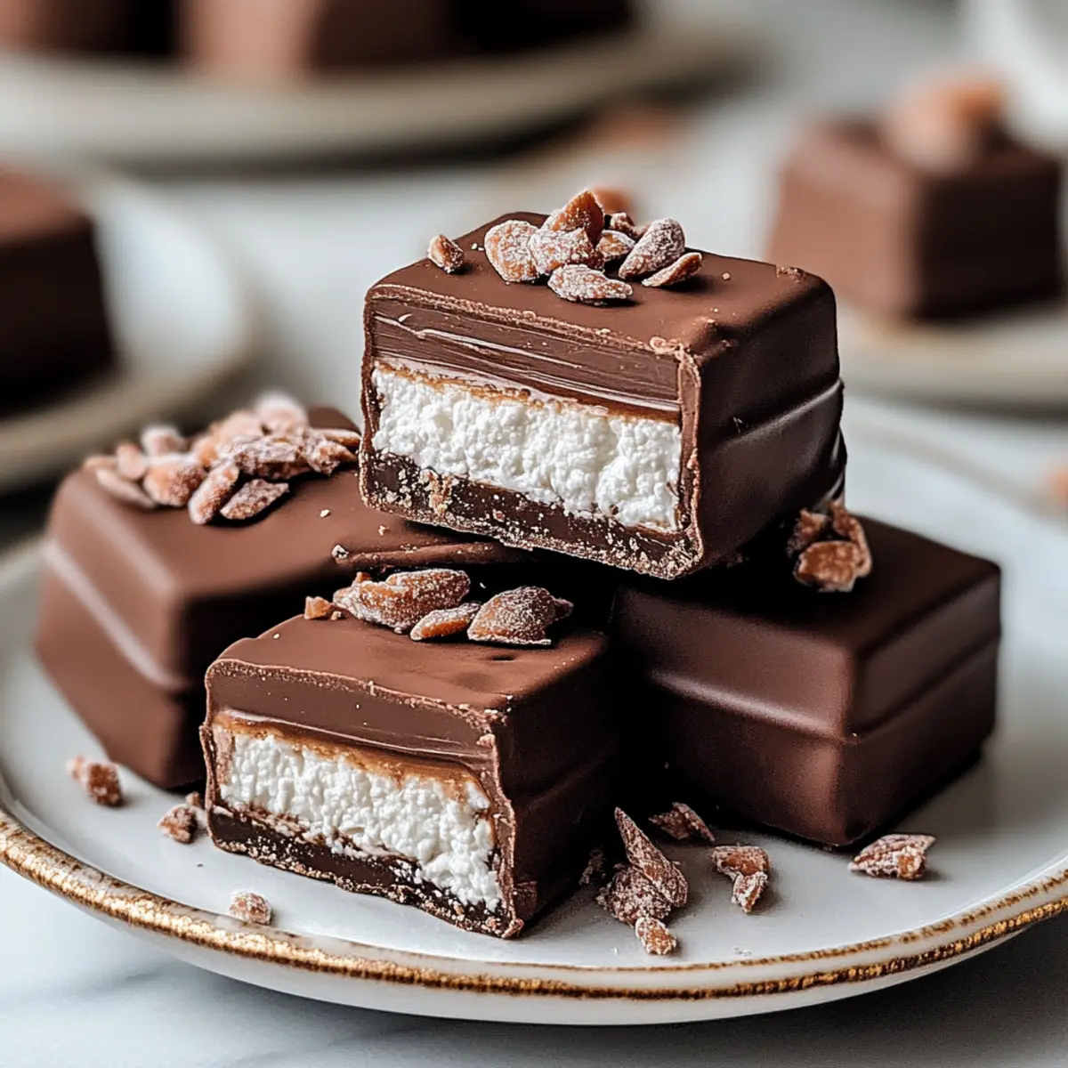 2 Ingredient Healthier Cottage Cheese Candy Bars