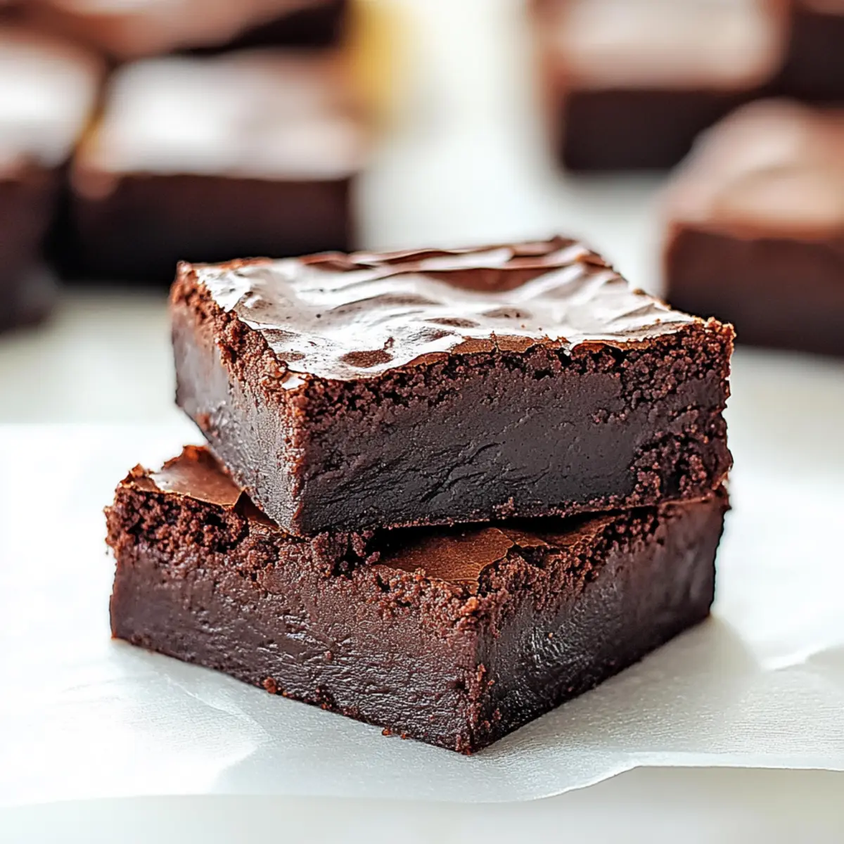 2 Ingredient Healthier Brownies