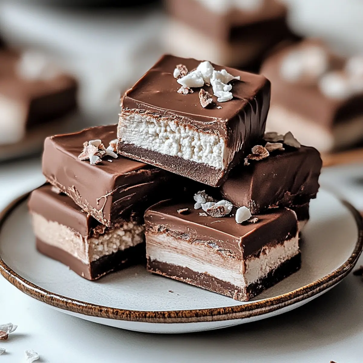 2 Ingredient Healthier Cottage Cheese Candy Bars