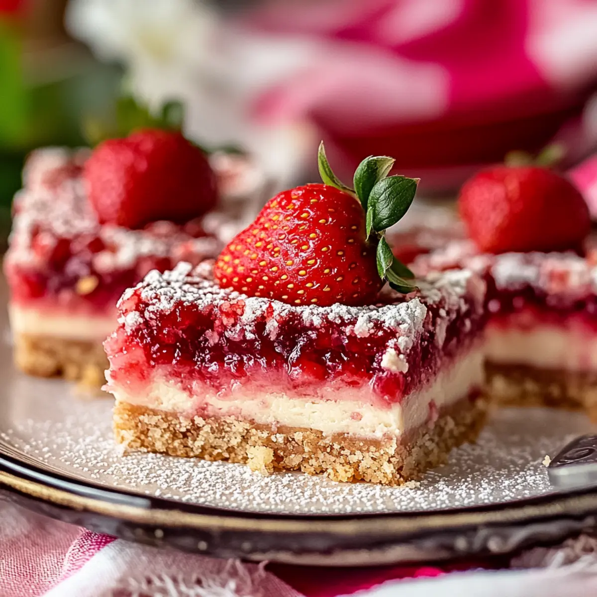 Strawberry Cheesecake Bars