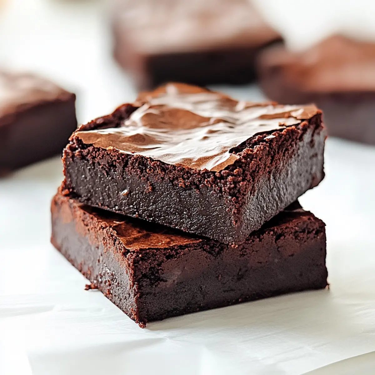 2 Ingredient Healthier Brownies