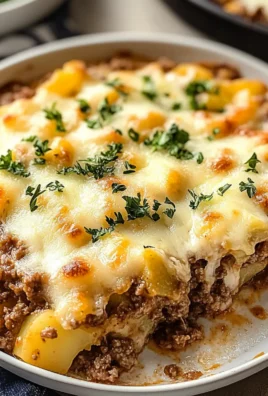 Cheesy Ground Beef and Potato Casserole