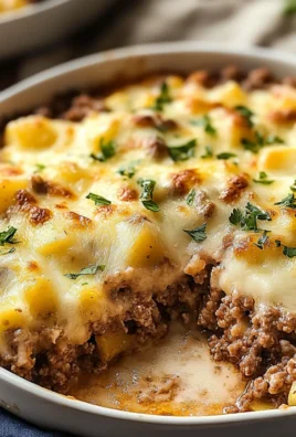 Cheesy Ground Beef and Potato Casserole