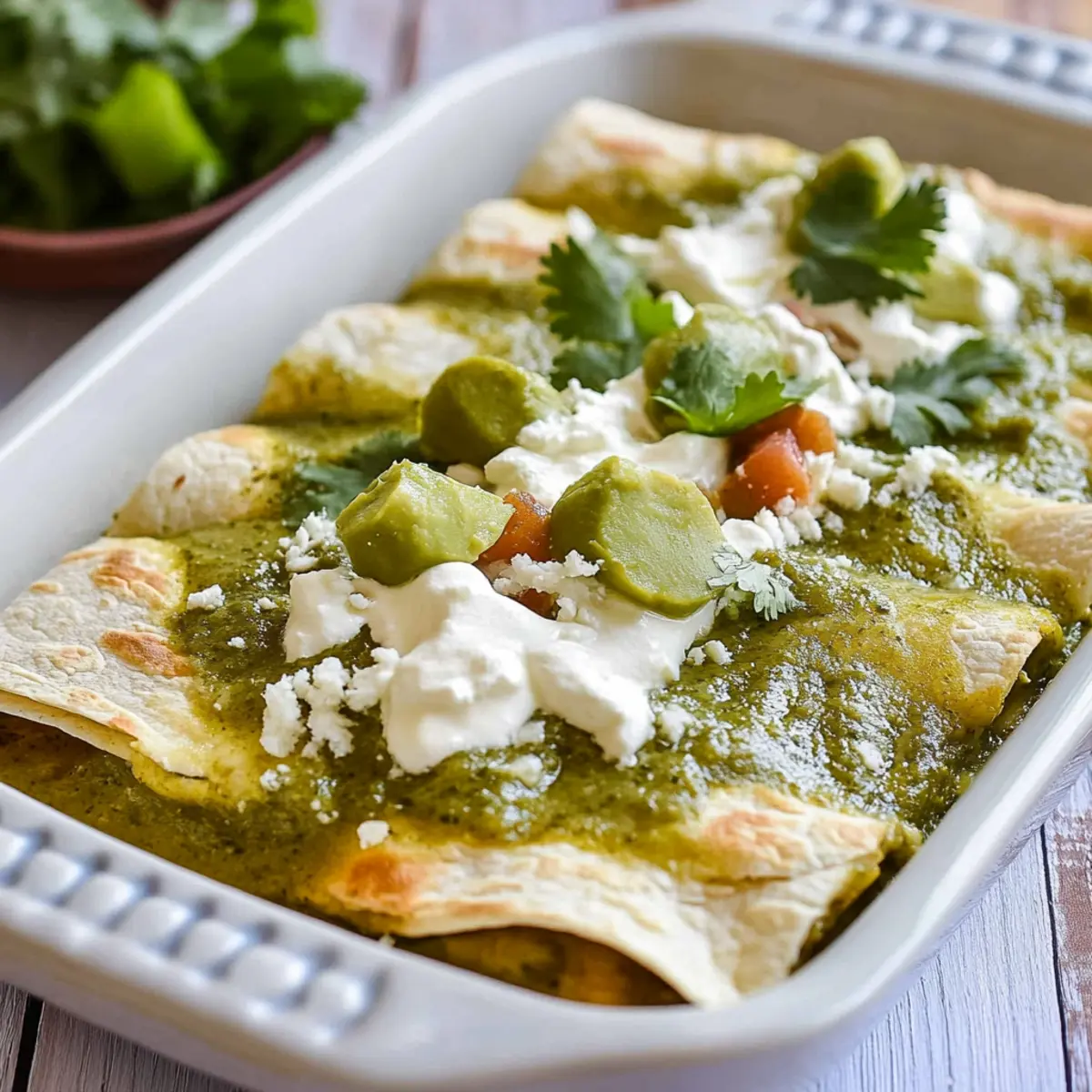 Enchiladas Verdes