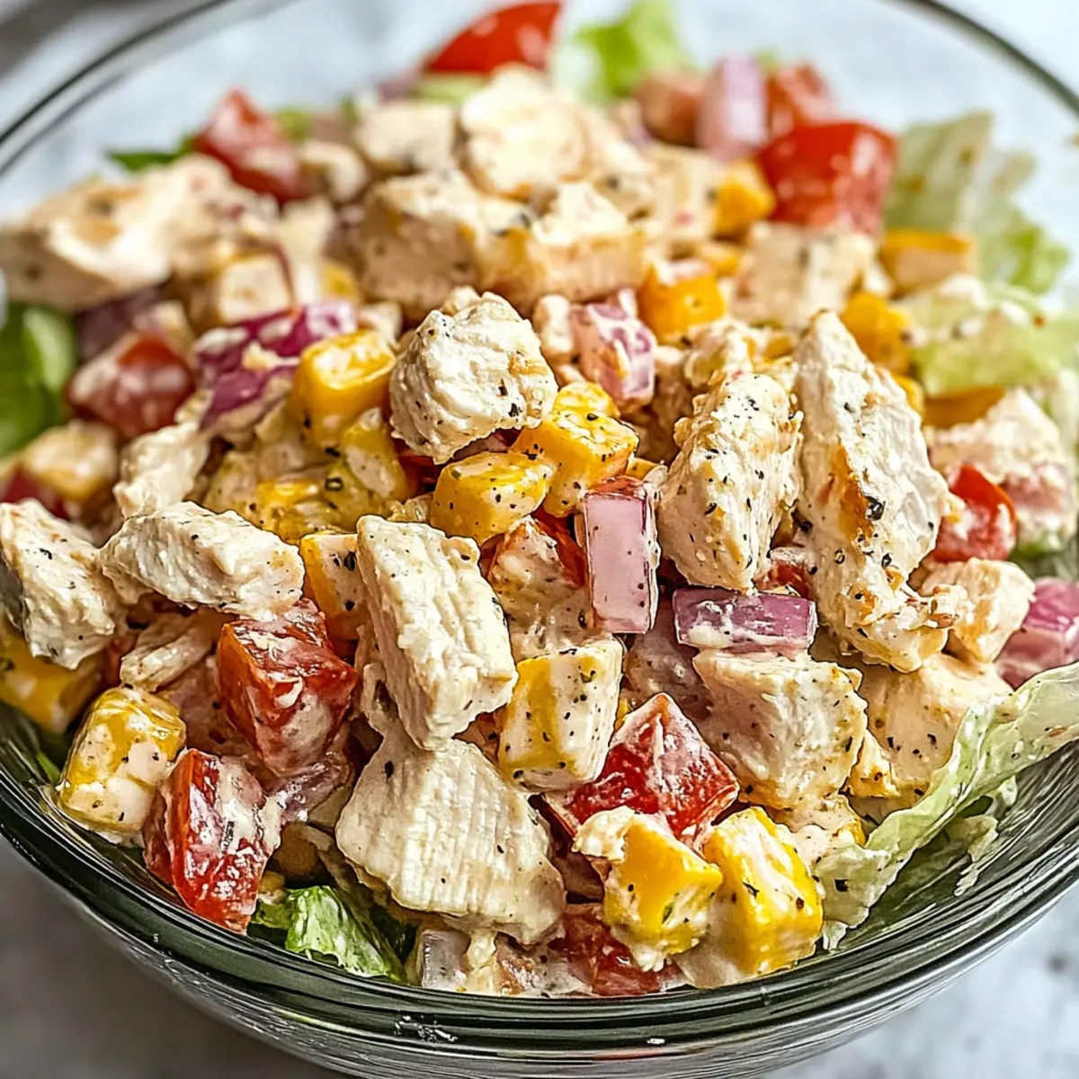 Italian Grinder Chicken Salad