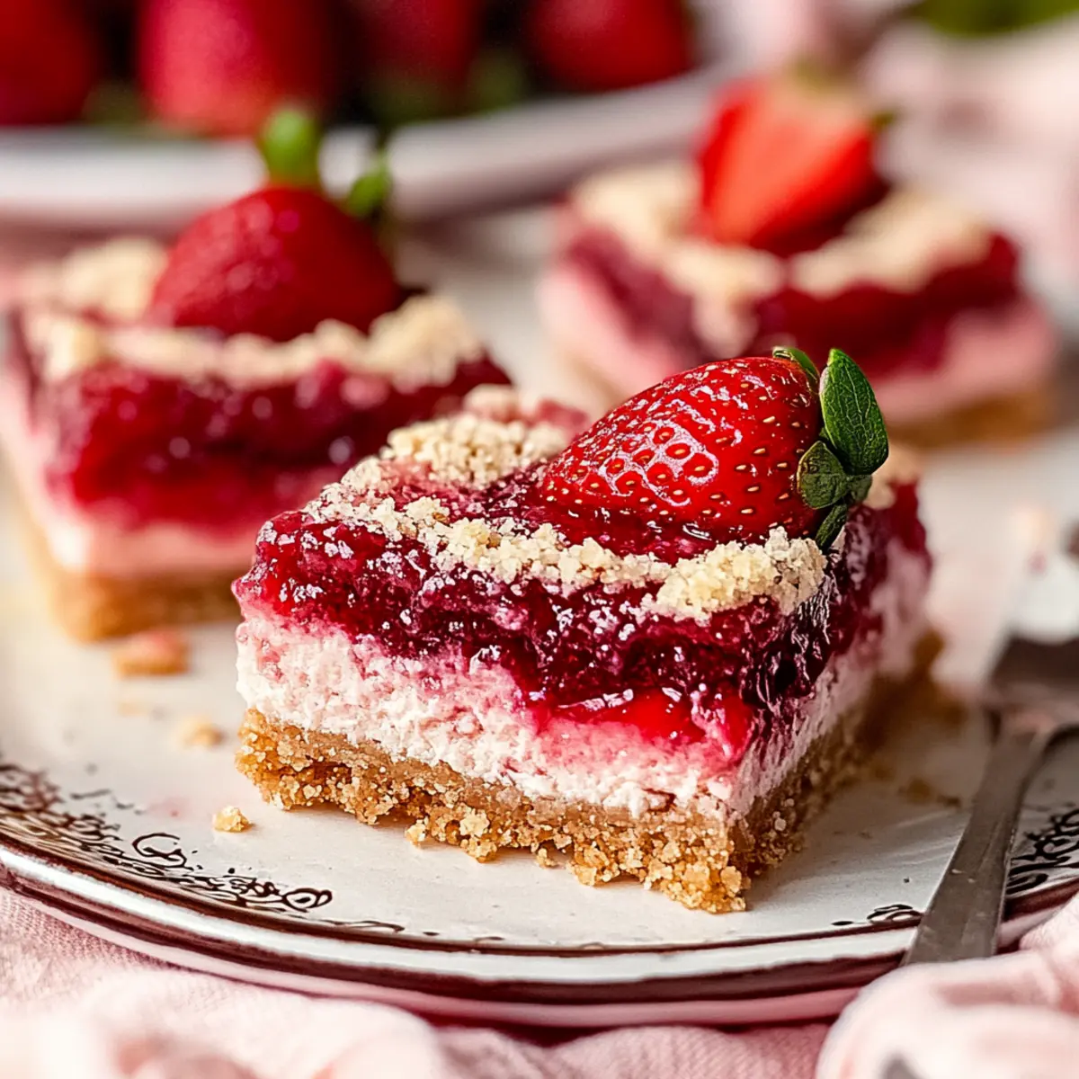 Strawberry Cheesecake Bars