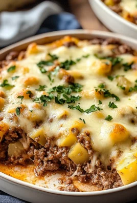 Cheesy Ground Beef and Potato Casserole