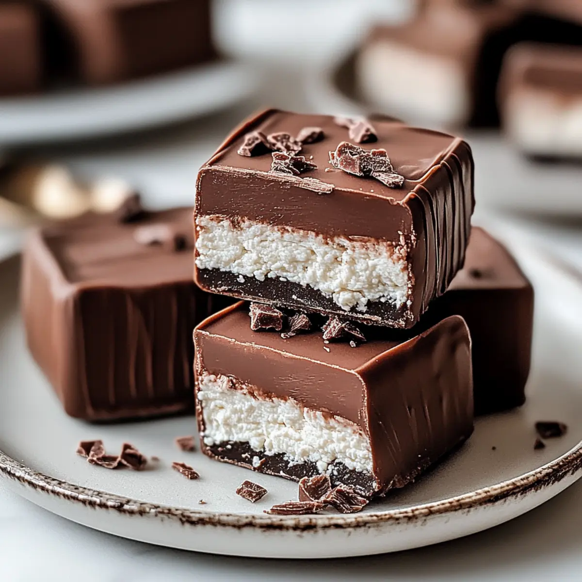 2 Ingredient Healthier Cottage Cheese Candy Bars