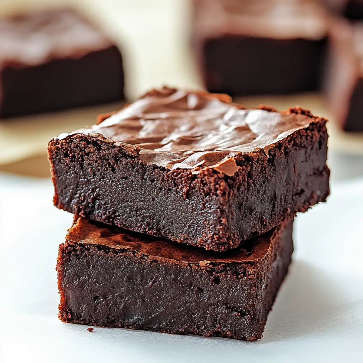 2 Ingredient Healthier Brownies