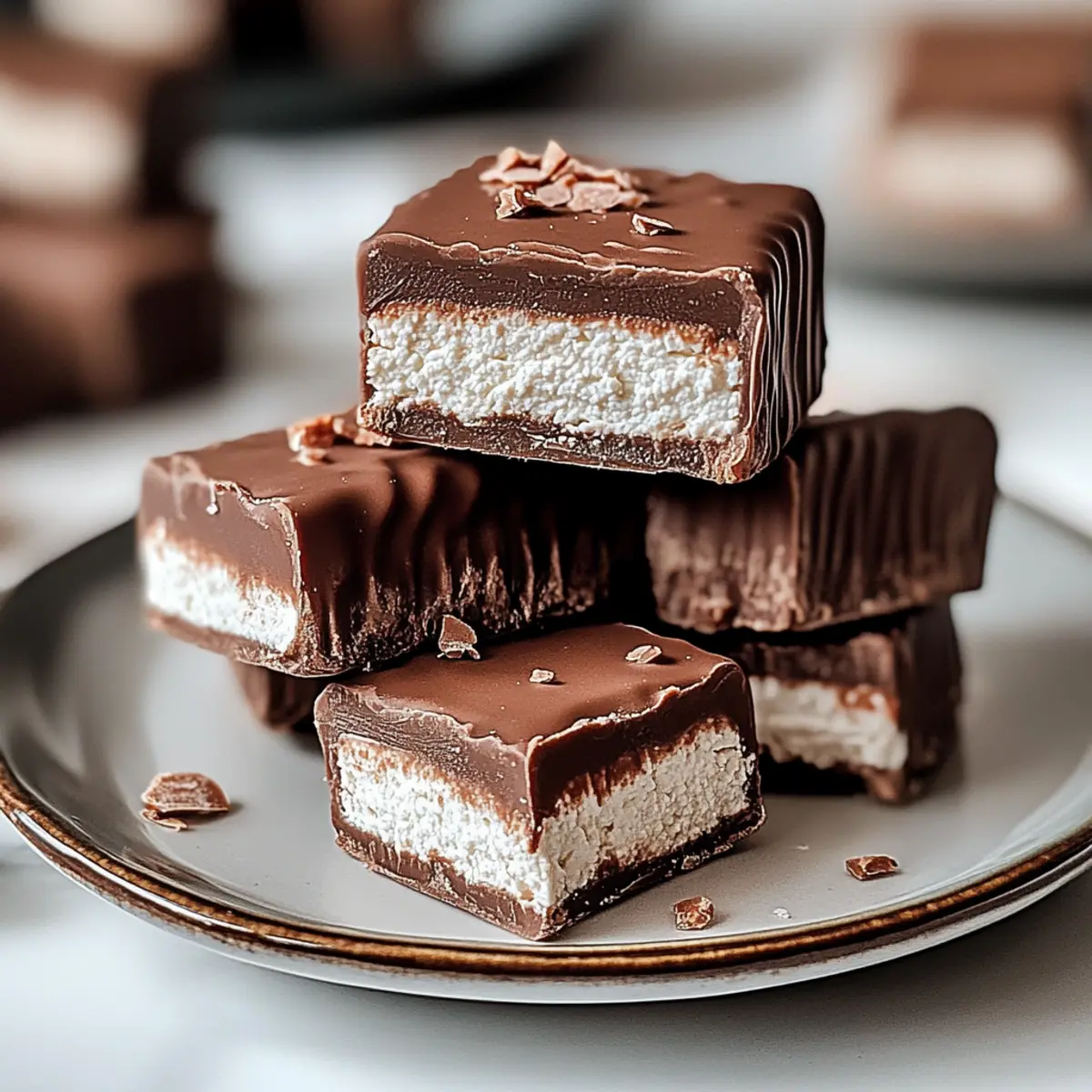 2 Ingredient Healthier Cottage Cheese Candy Bars
