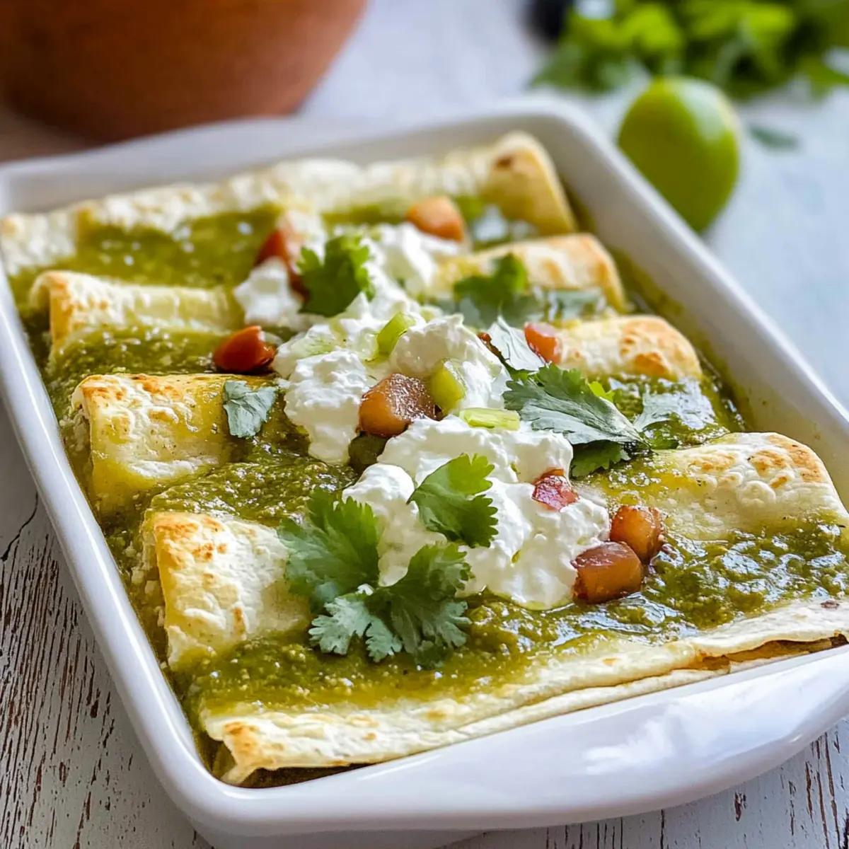 Enchiladas Verdes