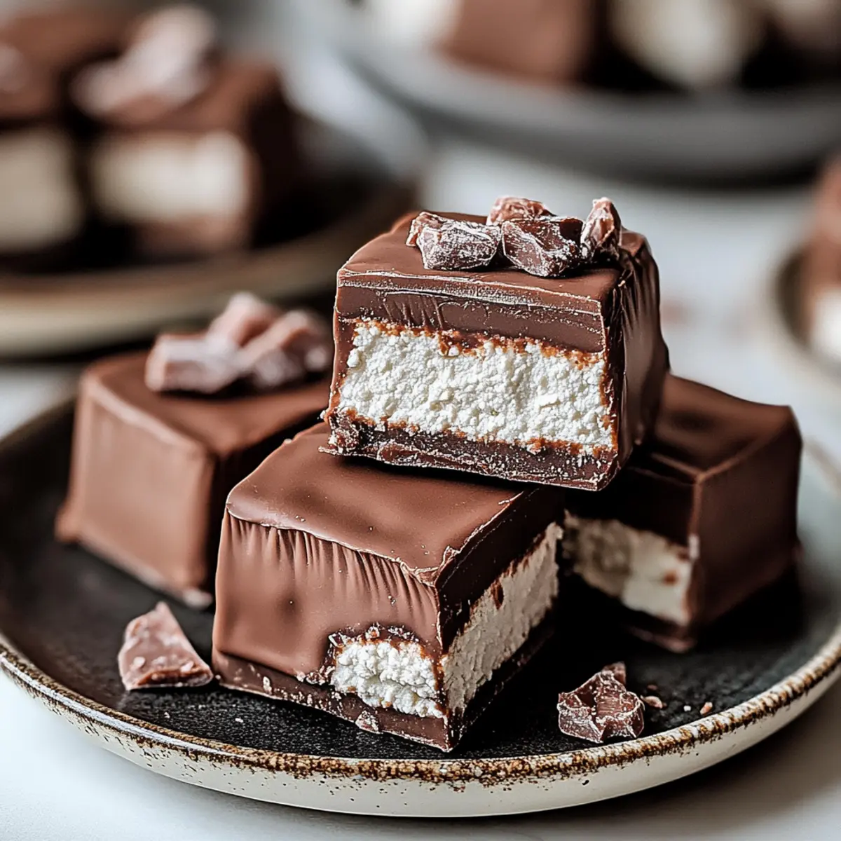2 Ingredient Healthier Cottage Cheese Candy Bars