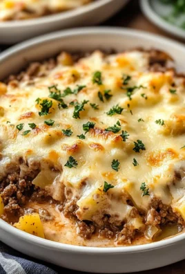Cheesy Ground Beef and Potato Casserole