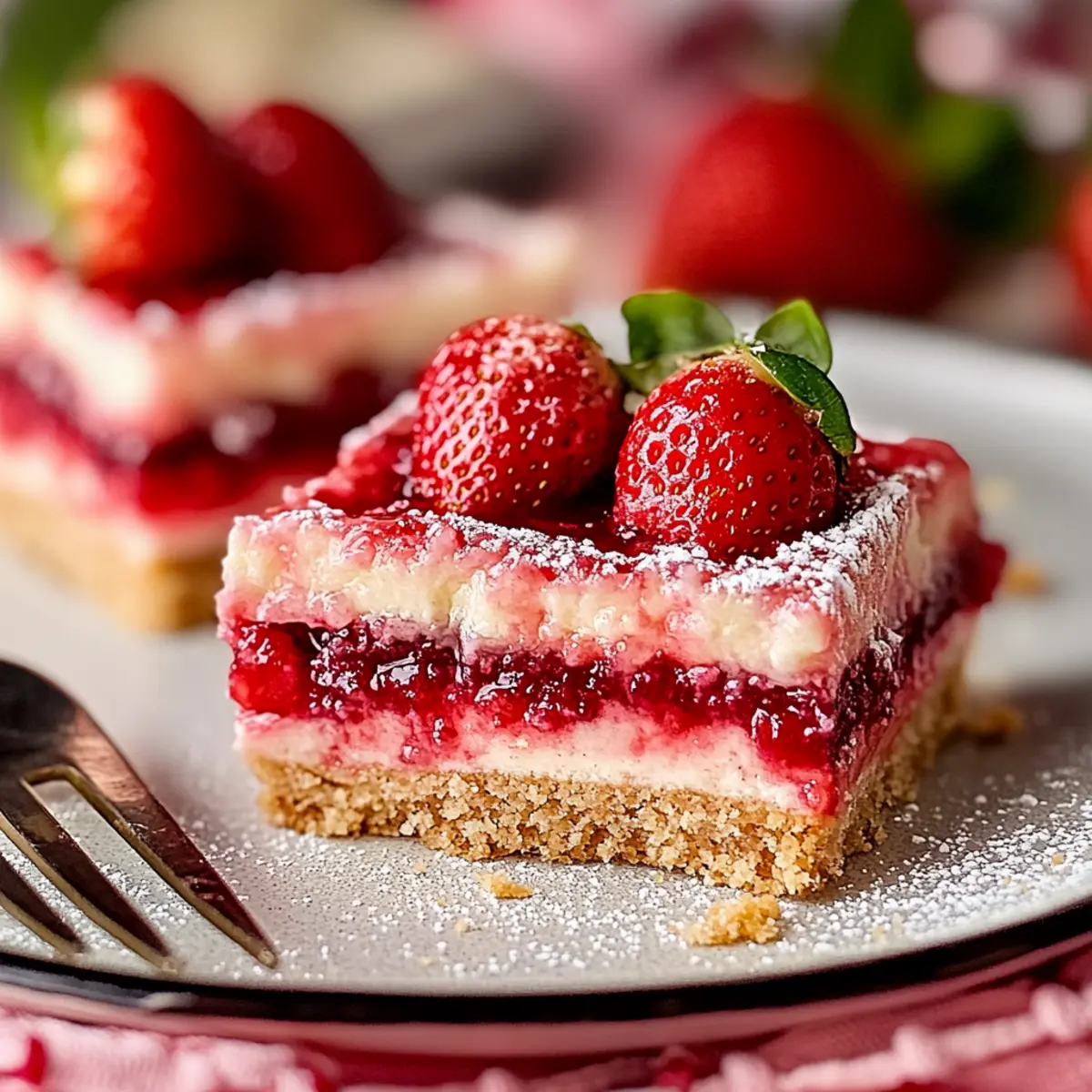 Strawberry Cheesecake Bars