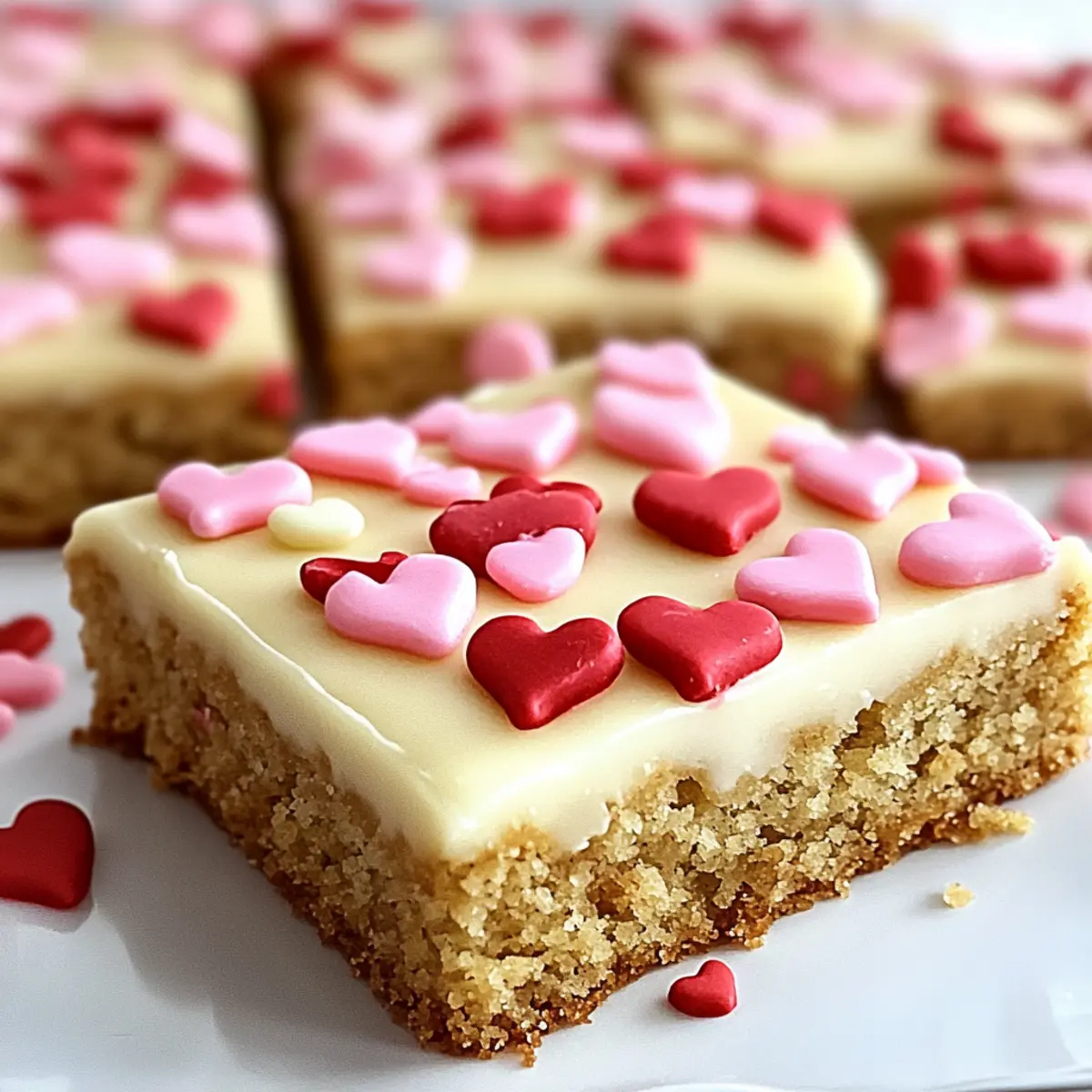 Chewy Valentine Sugar Cookie Bars
