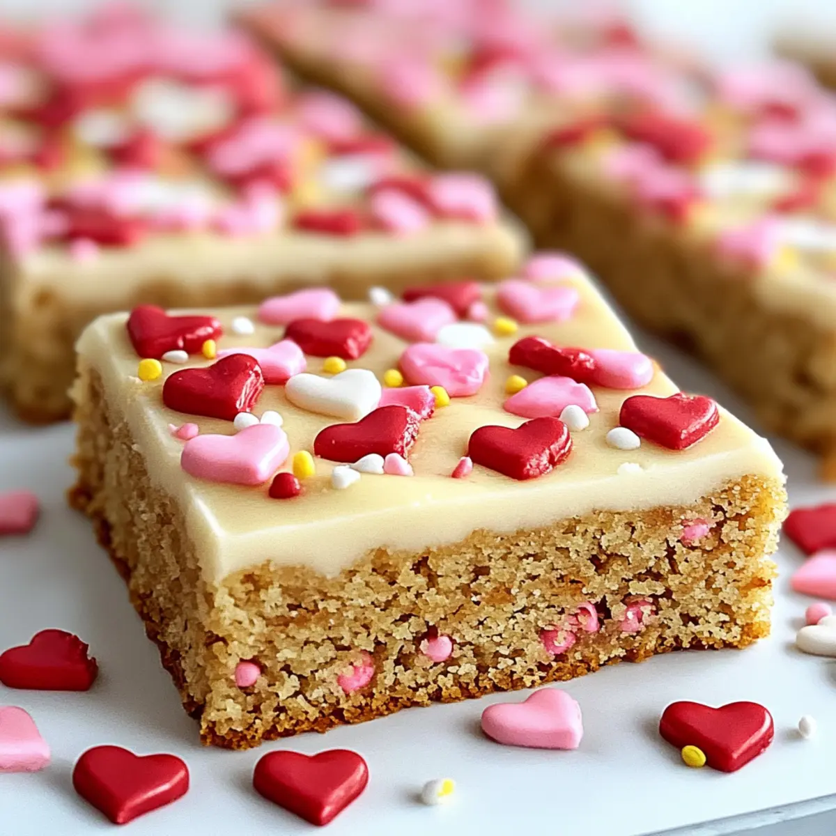Chewy Valentine Sugar Cookie Bars