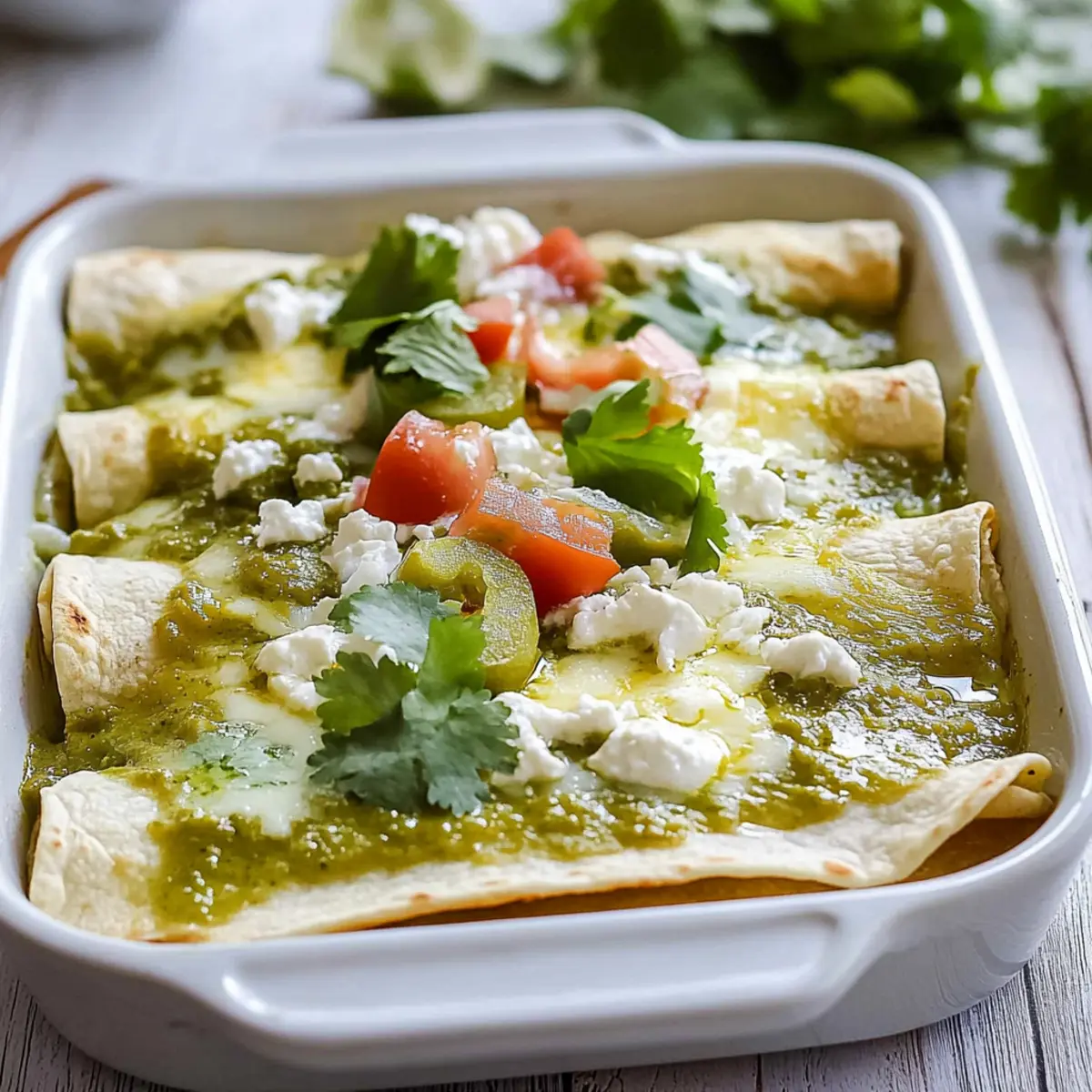 Enchiladas Verdes