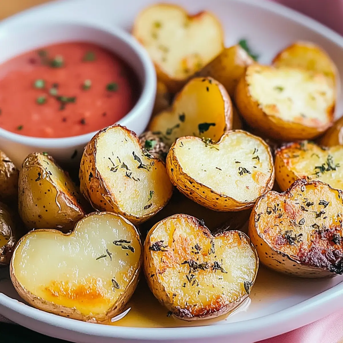 Valentine's Day Roasted Potato Hearts