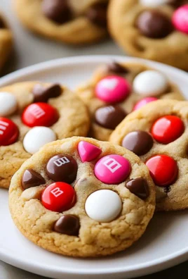 Valentine’s Day M&M Cookies