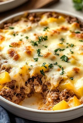 Cheesy Ground Beef and Potato Casserole