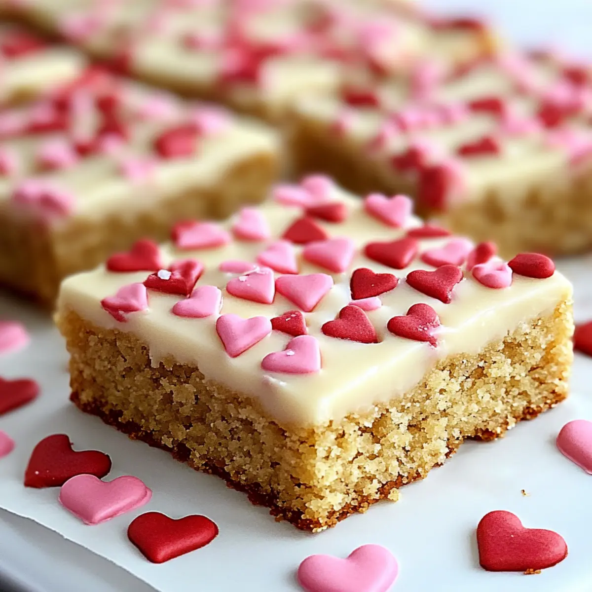 Chewy Valentine Sugar Cookie Bars
