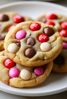 Valentine’s Day M&M Cookies