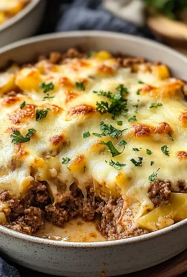 Cheesy Ground Beef and Potato Casserole