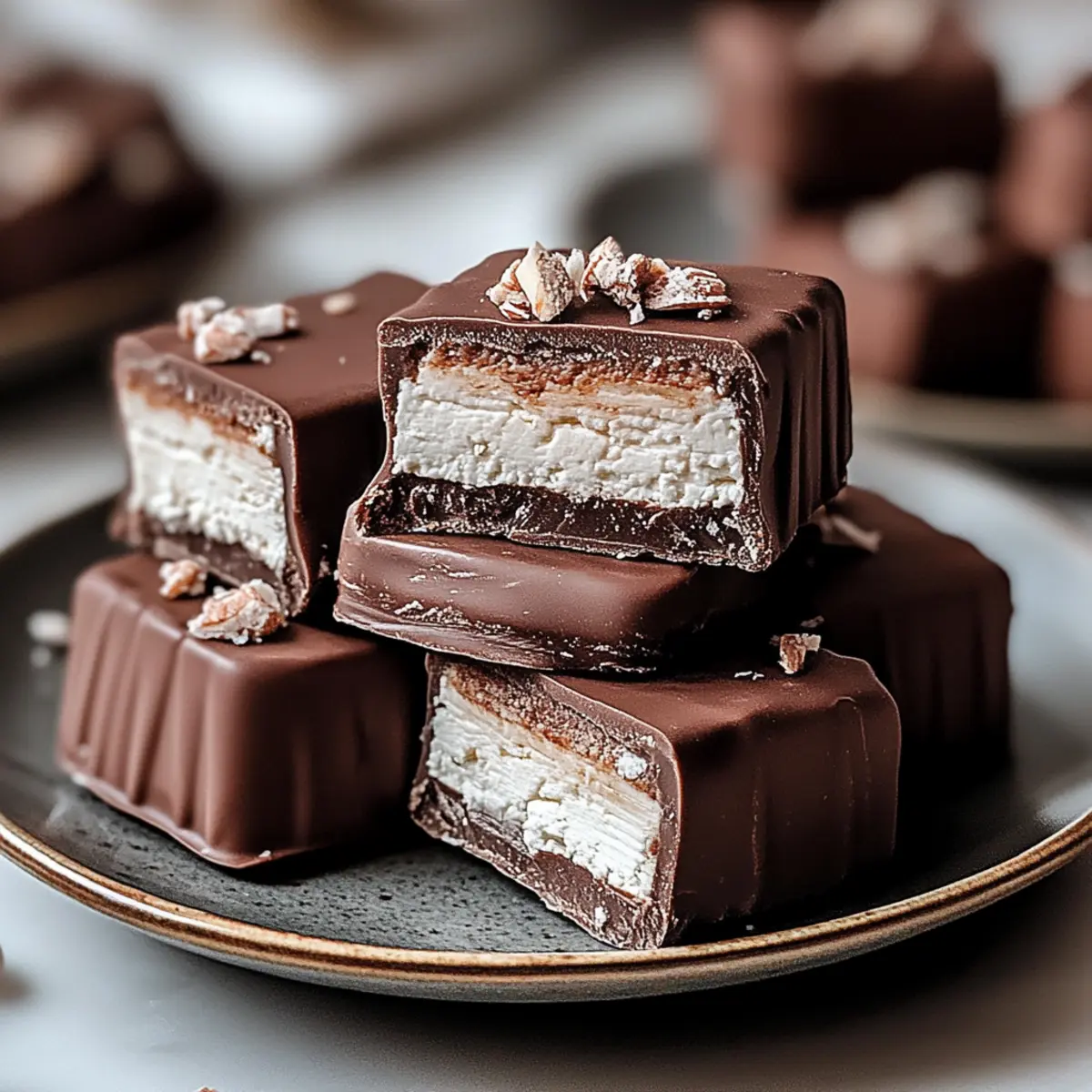 2 Ingredient Healthier Cottage Cheese Candy Bars