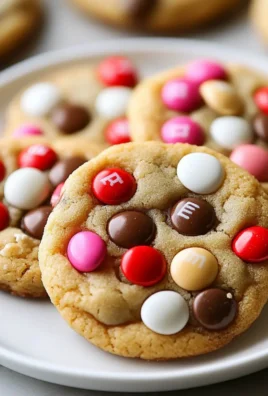 Valentine’s Day M&M Cookies