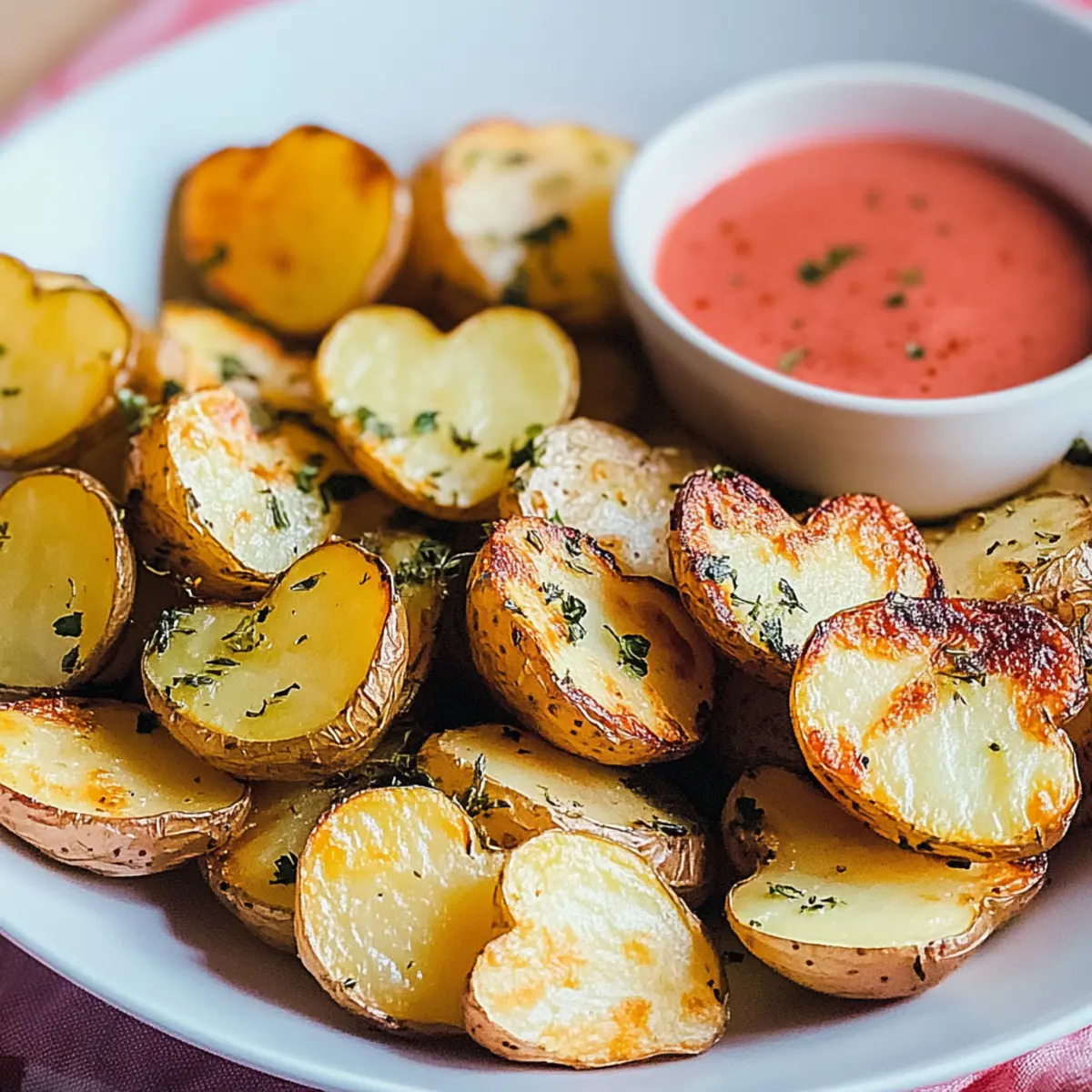 Valentine's Day Roasted Potato Hearts