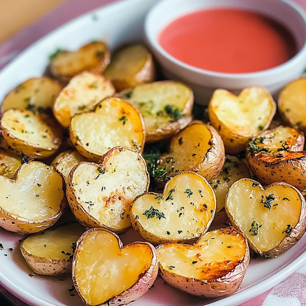 Valentine's Day Roasted Potato Hearts