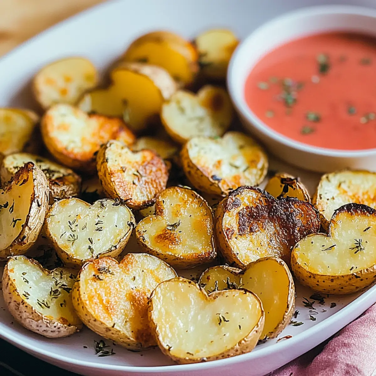 Valentine's Day Roasted Potato Hearts