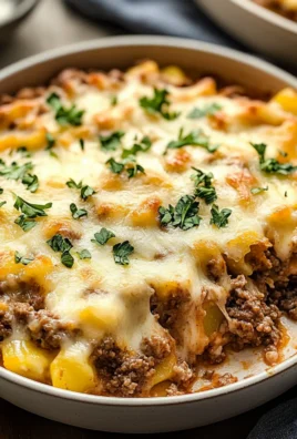 Cheesy Ground Beef and Potato Casserole