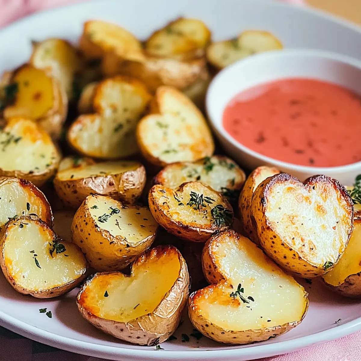 Valentine's Day Roasted Potato Hearts