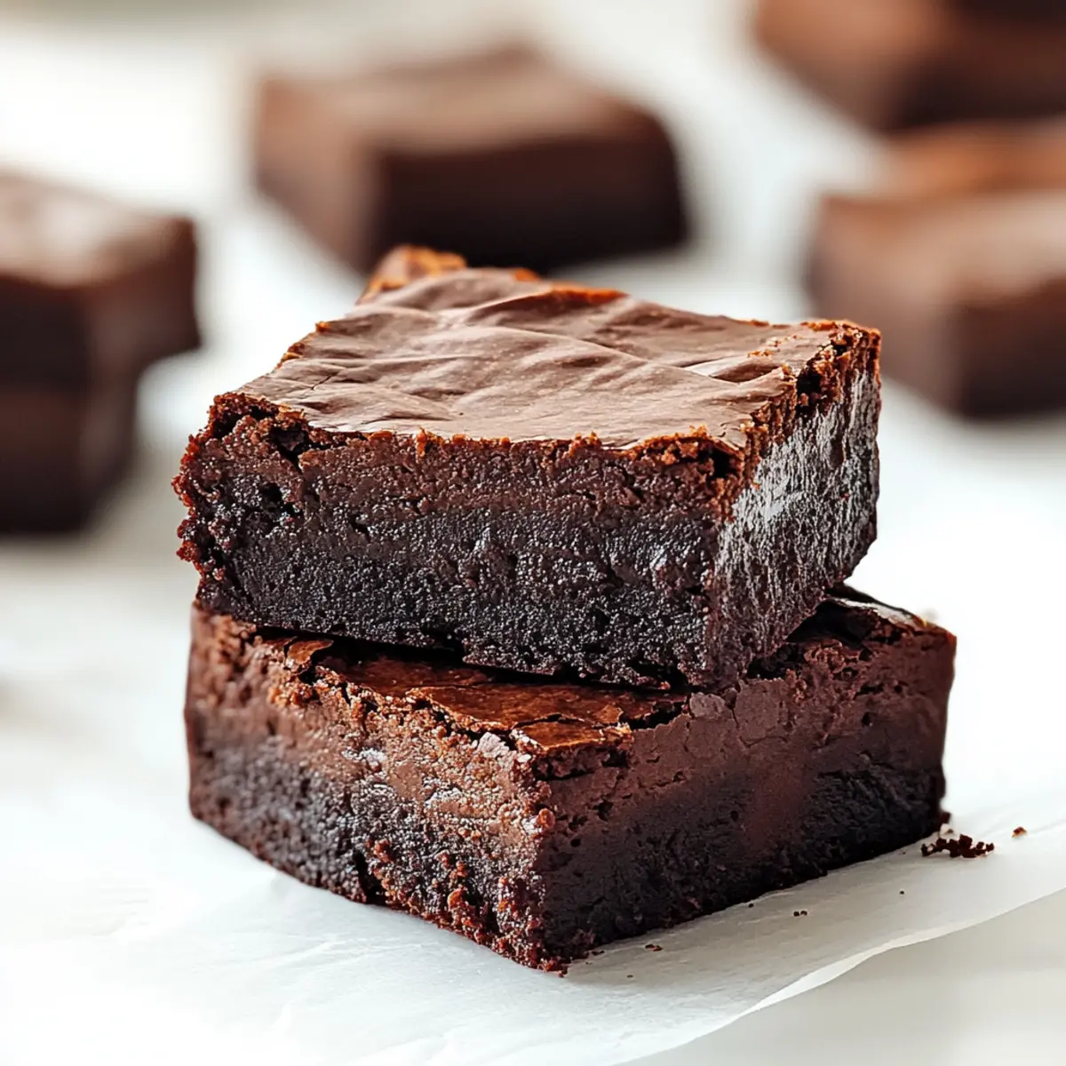 2 Ingredient Healthier Brownies