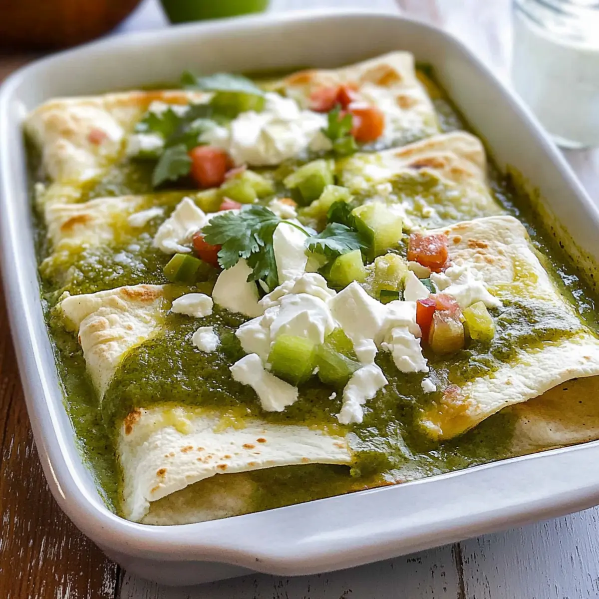 Enchiladas Verdes