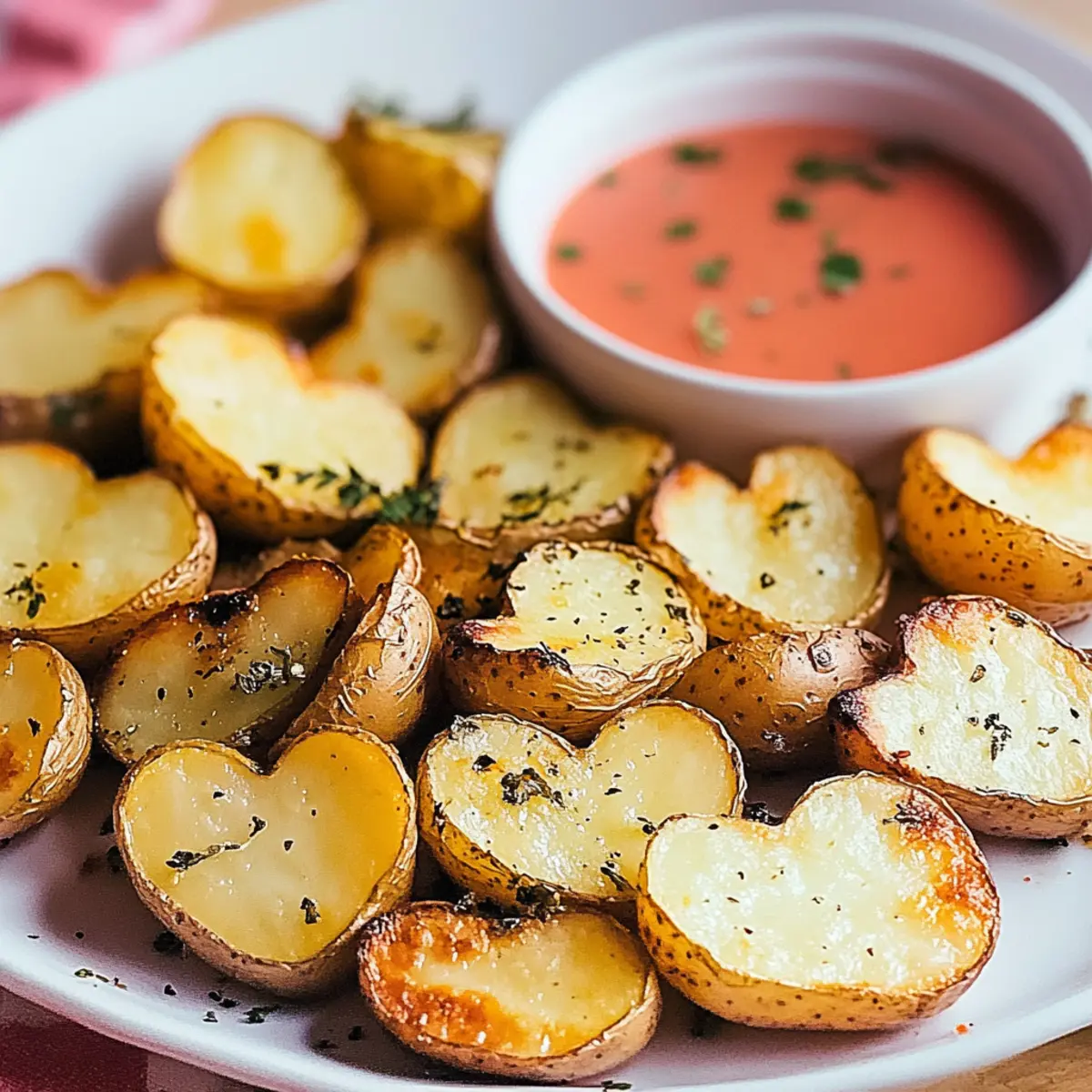 Valentine's Day Roasted Potato Hearts