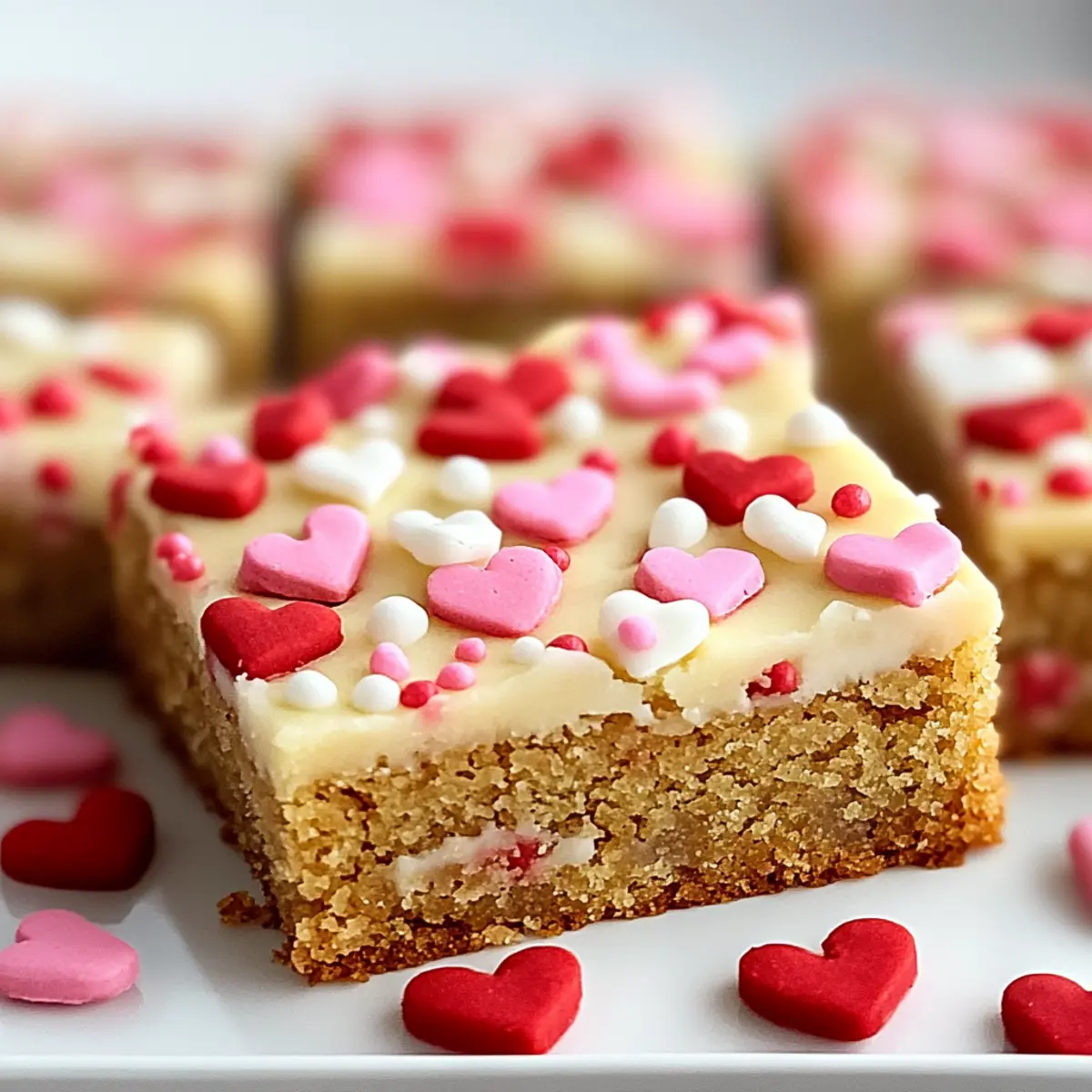 Chewy Valentine Sugar Cookie Bars
