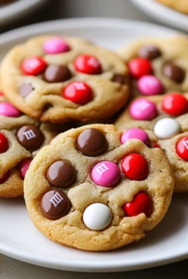 Valentine’s Day M&M Cookies